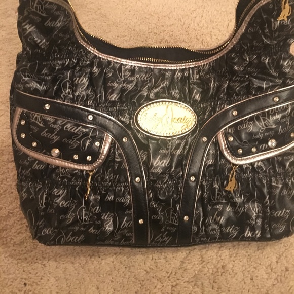 Purse new with tag black with gold - Picture 1 of 5
